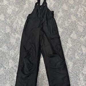 Kids Black Snow Bib